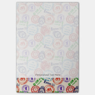 Beschaffenheit mit wirklichen Stempeln Post-it Klebezettel