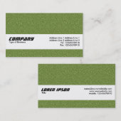 Beschaffenheits-Band - Grün prägeartige Visitenkarte (Vorne/Hinten)