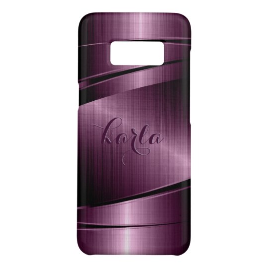Beschaffenheits-Druck-Monogramm Burgunders Case-Mate Samsung Galaxy S8 Hülle