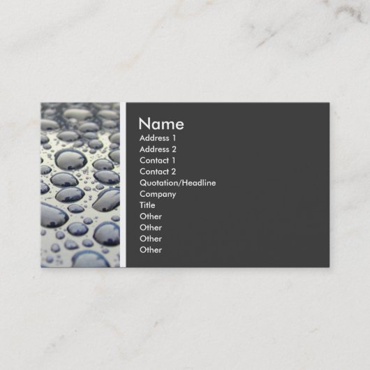 Beschaffenheits-Ton (Auto-Haube) - II Visitenkarte (Vorderseite)