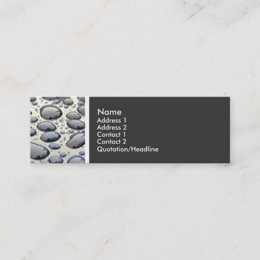 Beschaffenheits-Ton (Auto-Haube) Mini Visitenkarte (Vorderseite)