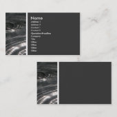 Beschaffenheits-Ton (Regen auf einem Teich) - Visitenkarte (Vorne/Hinten)