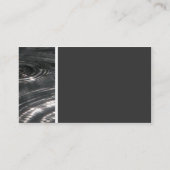 Beschaffenheits-Ton (Regen auf einem Teich) - Visitenkarte (Rückseite)