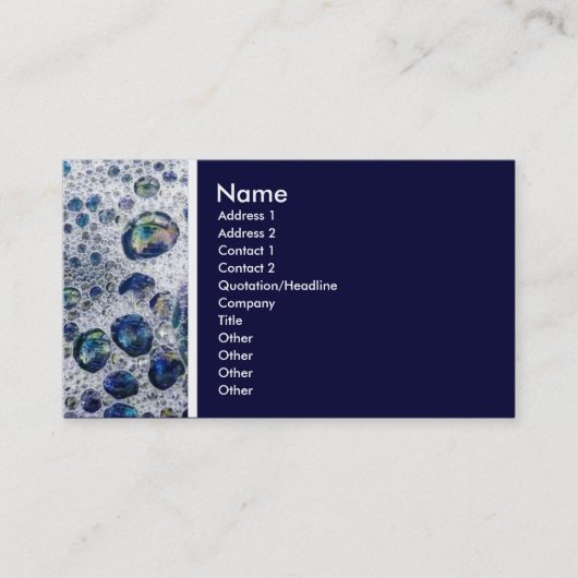 Beschaffenheits-Ton (Seifen-Seifenlösungen) - Visitenkarte (Vorderseite)