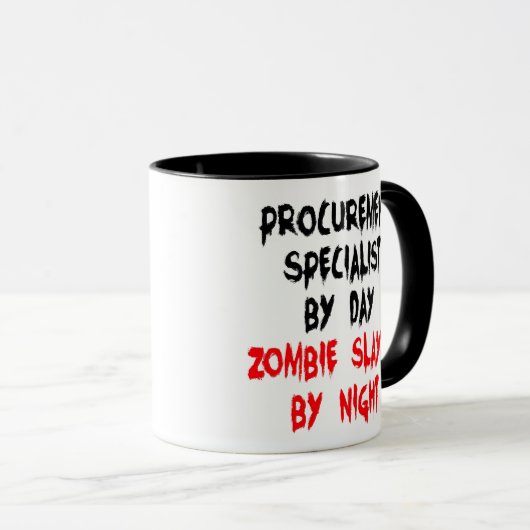 Beschaffungsspezialist Zombie Joke Tasse (VorderseiteRechts)
