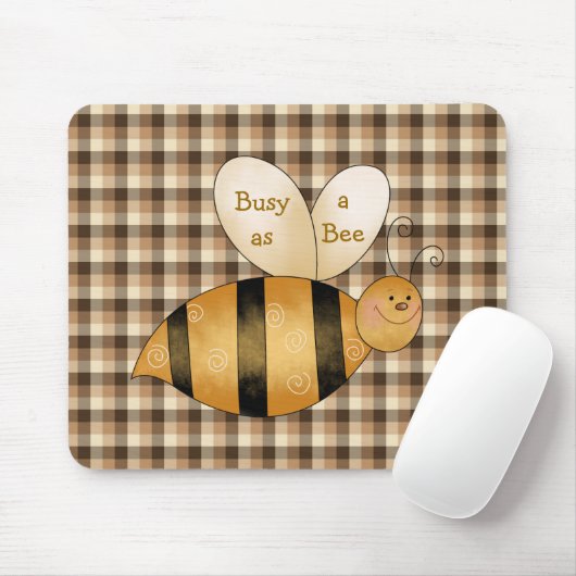 Beschäftigt als Bienen-Spaß Mousepad (Mit Mouse)