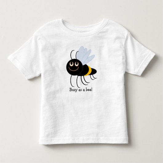 beschäftigt als BienenstuzAboutBees Cotton Kleinki Kleinkind T-shirt (Vorderseite)
