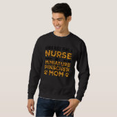 Beschäftigt als Hunde-Mutter-Krankenschwester - Zw Sweatshirt (Vorne ganz)