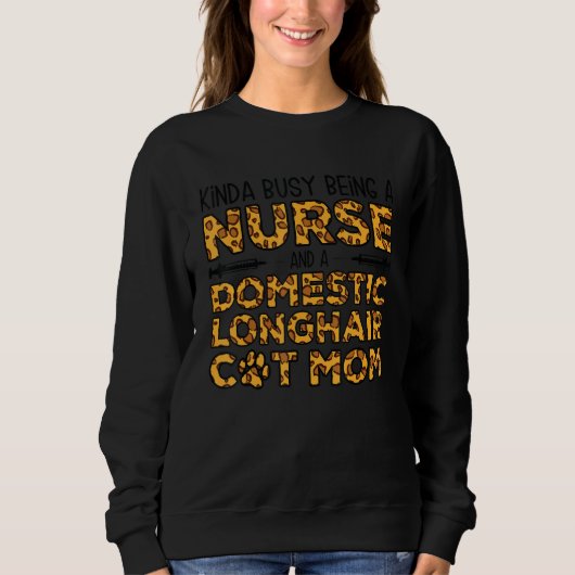Beschäftigt als Krankenschwester und Mutter - Haus Sweatshirt (Vorderseite)