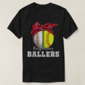 beschäftigt Baller Softball Baseball Baseball T-Shirt (Design vorne)