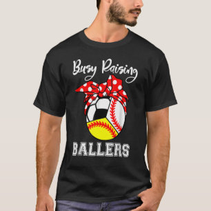 beschäftigt, Baller zu züchten Baseball Softball S T-Shirt