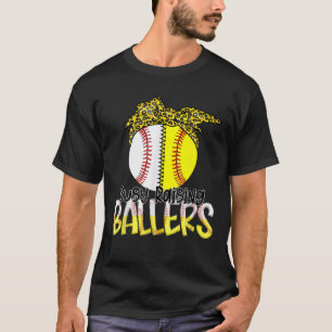 beschäftigt Baller züchten, Leopard Bandana Softba T-Shirt