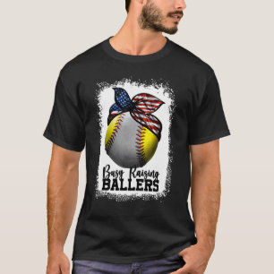 beschäftigt, Ballers Muttertag zu erhöhen Baseball T-Shirt