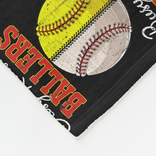 beschäftigt, Ballers zu züchten Baseball Liebe Fun Fleecedecke (Ecke)