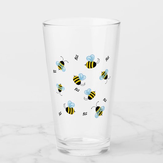 beschäftigt Buzzing Hummelbienen Honigbienen Glas (Vorderseite)