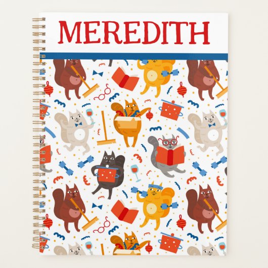 beschäftigt Cats Planner Planer (Vorderseite)