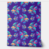 beschäftigt Fish Deep Blue Tapete (Abrollen)