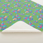 beschäftigt Fish Green Sherpadecke (3/4)