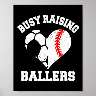 Beschäftigt mit der Erziehung von Byllers Fußball  Poster