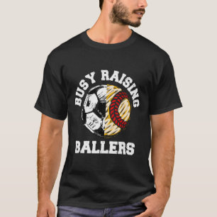 Beschäftigt mit der Erziehung von Kindern Lustige T-Shirt