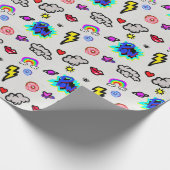 Beschäftigt mit Geschenkpapier (Ecke)