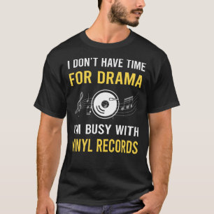 Beschäftigt mit Vinyl-Schallplatten Aufnahmen T-Shirt