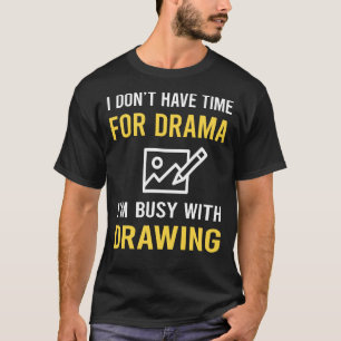 beschäftigt mit Zeichnend T-Shirt