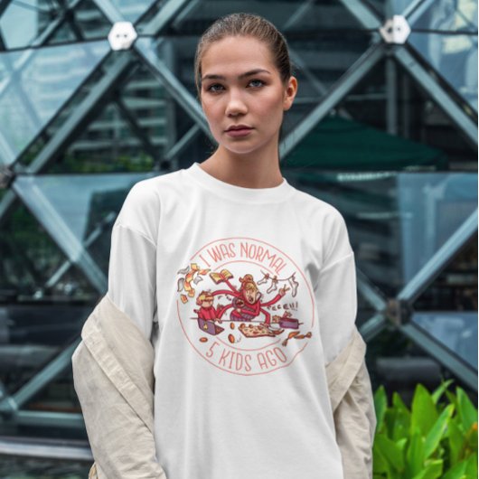 beschäftigt Mutter Funny Abzeichen T-Shirt