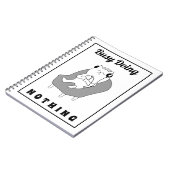 beschäftigt, nichts Niedliches Cat Funny Spaß Notizblock (Linke Seite)