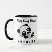 beschäftigt, nichts Niedliches Panda Funny Spaß Tasse (Links)