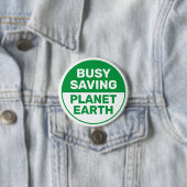 beschäftigt Rettend Planet Earth Progressive Liber Button (Beispiel)