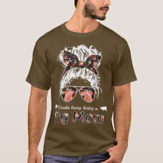 beschäftigt sich damit, eine Schweine-Mutter-unord T-Shirt