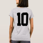 Beschäftigte Baller-Mutter-Shirt - Individuelles S T-Shirt (Rückseite)