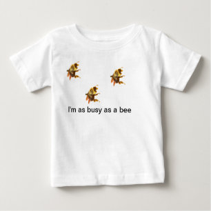 Beschäftigte Biene Baby T-shirt