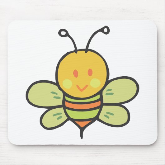 Beschäftigte Biene Mousepad (Vorne)