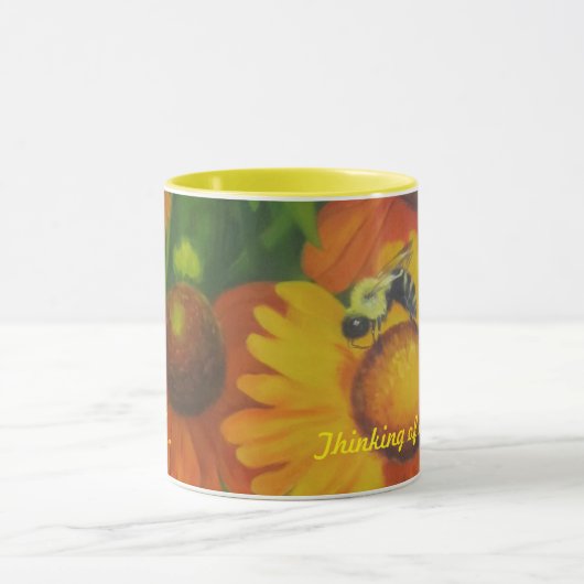 "Beschäftigte Biene " Tasse (Zentrum)