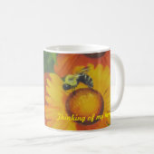 "Beschäftigte Biene " Tasse (VorderseiteRechts)