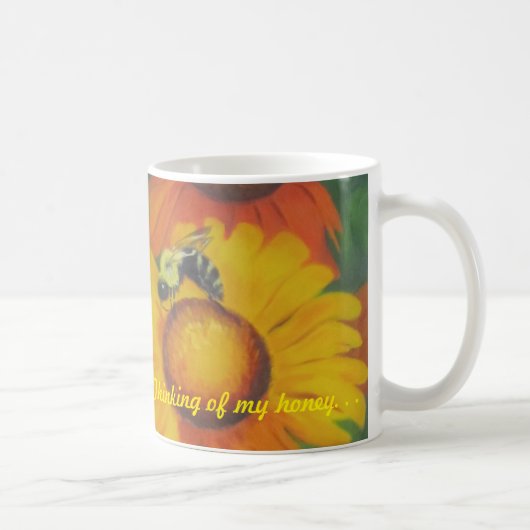 "Beschäftigte Biene " Tasse (Rechts)