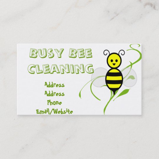 Beschaftigte Bienen Clipart Visitenkarte Zazzle De