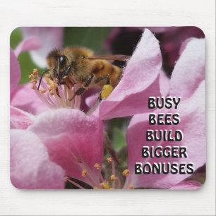 Beschäftigte Bienen-Gestalt-größere Prämien Mousepad