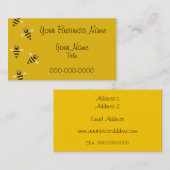 Beschäftigte Bienen-Visitenkarte Visitenkarte (Vorne/Hinten)