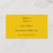 Beschäftigte Bienen-Visitenkarte Visitenkarte (Rückseite)