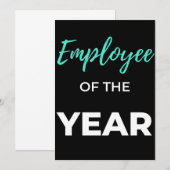 Beschäftigte des Jahres Dankeskarte (Vorne/Hinten)