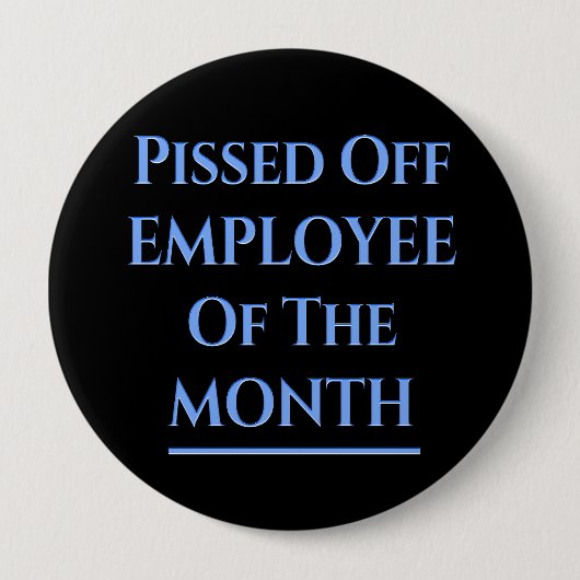 Beschäftigte des Monats Spaß Button (Vorderseite)