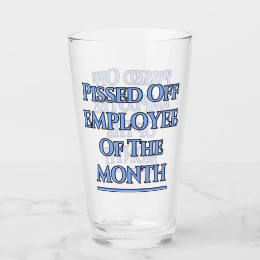 Beschäftigte des Monats Spaß Glas (Rückseite)