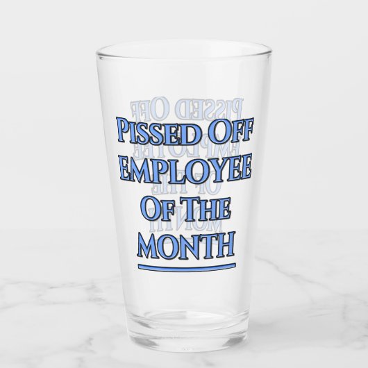 Beschäftigte des Monats Spaß Glas (Vorderseite)