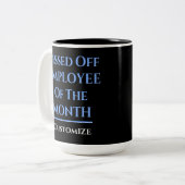 Beschäftigte des Monats Spaß Zweifarbige Tasse (Vorderseite Links)