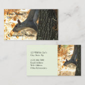 Beschäftigte Eichhörnchen-Visitenkarte Visitenkarte (Vorne/Hinten)