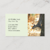 Beschäftigte Eichhörnchen-Visitenkarte Visitenkarte (Rückseite)