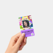 BESCHÄFTIGTE FOTO ABZEICHEN QR Code Barcode Kids M Ausweis (Handheld)